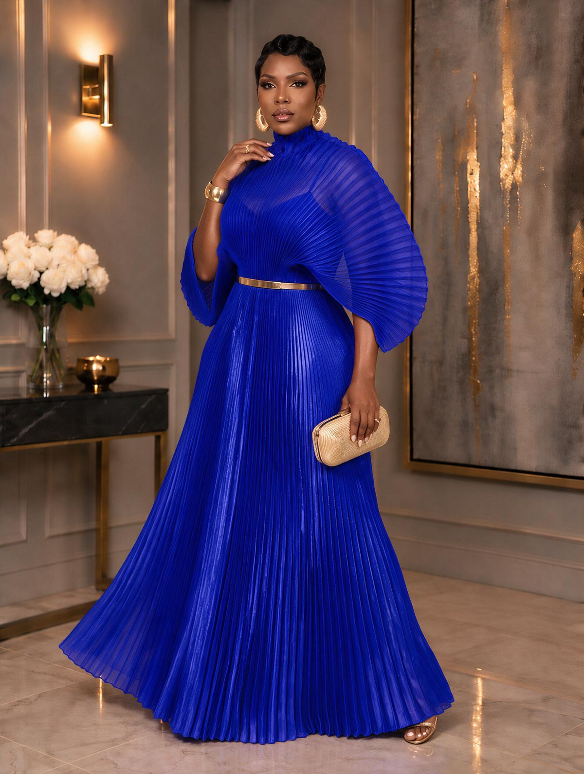 Deborah Maxi Dress (blu)