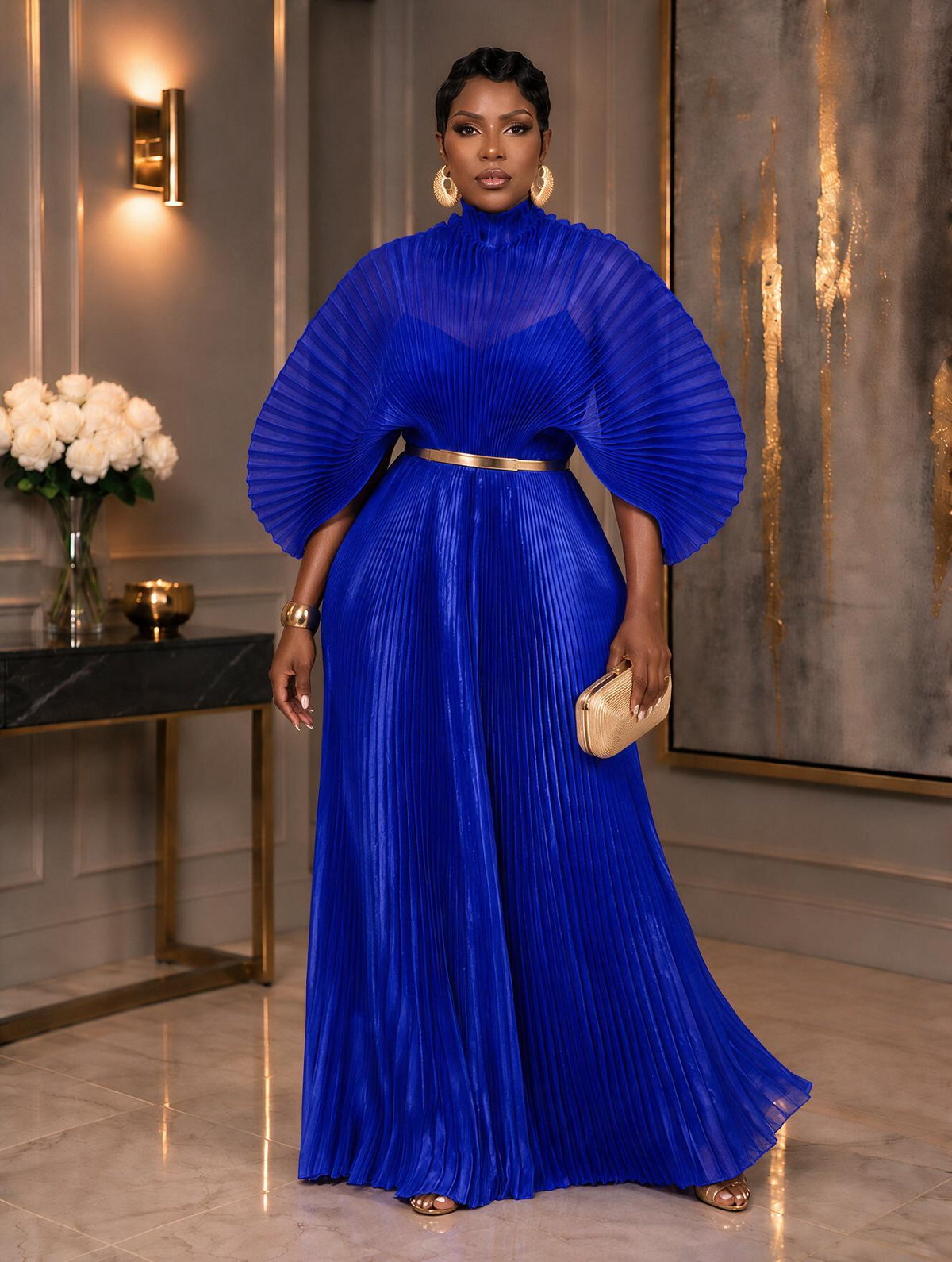 Deborah Maxi Dress (blu)