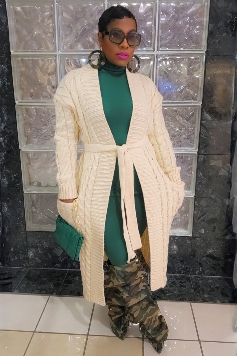 So So Cable Knit Cardigan