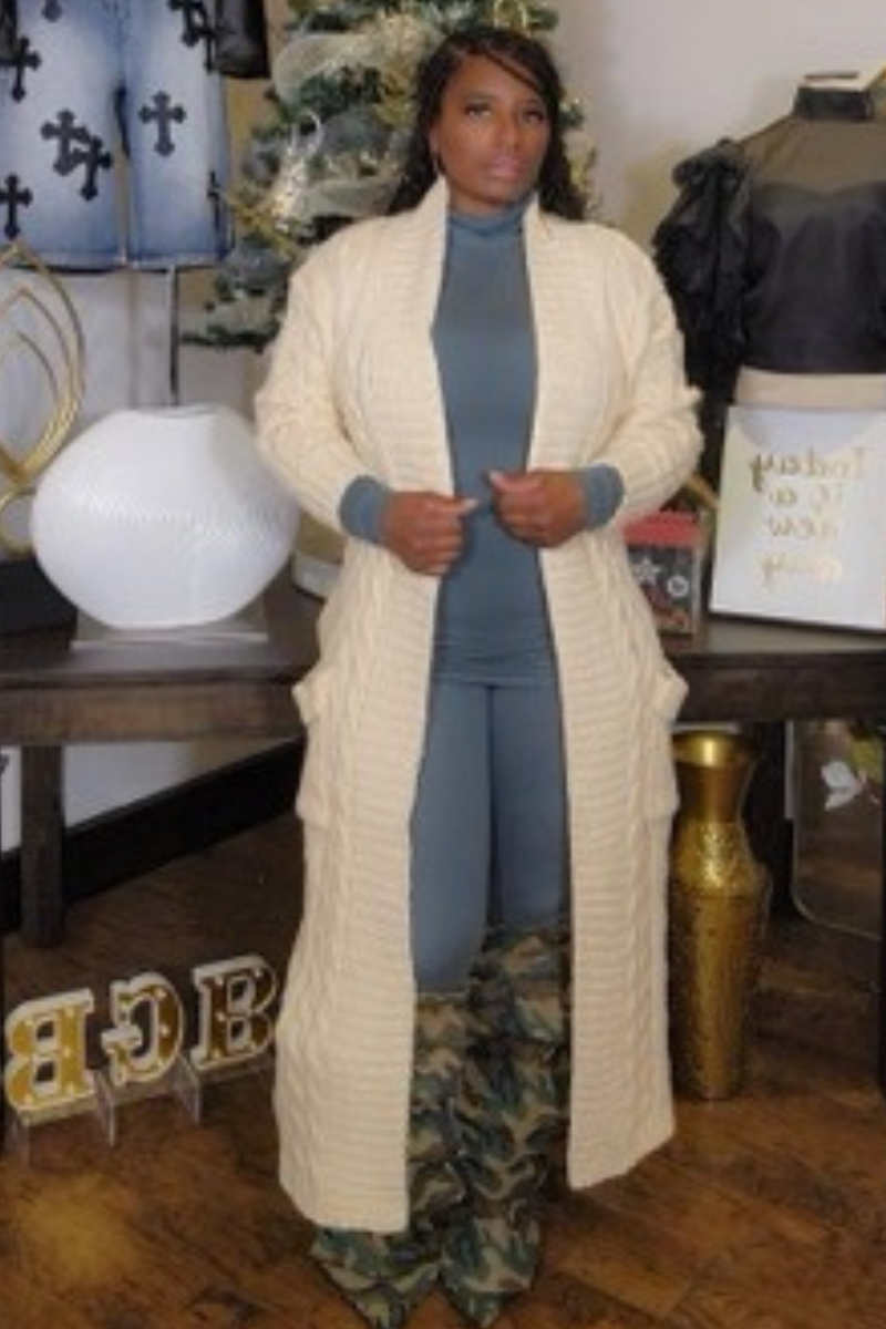 So So Cable Knit Cardigan